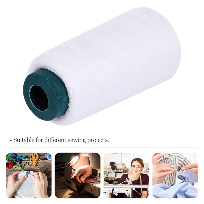 ROSENICE Cotton Sewing Thread Spool Quilting Threads for Sewing Machine 3000 Yards White - Image 5